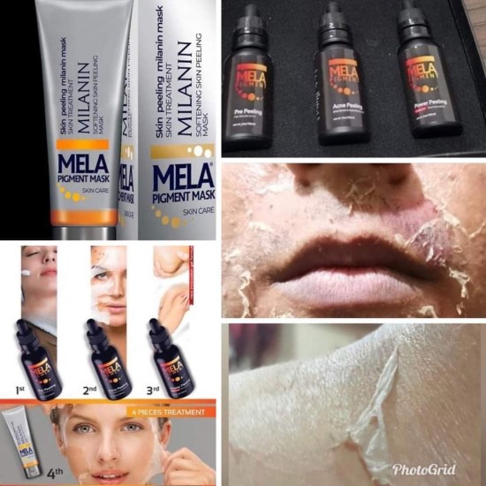 Mela advanced skin and body whitening set